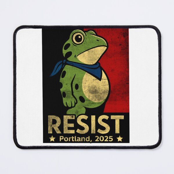 Item preview, Portland Frog Protest Resist 2025 Retro Funny Frog Art designed and sold by MirelaSorescu.