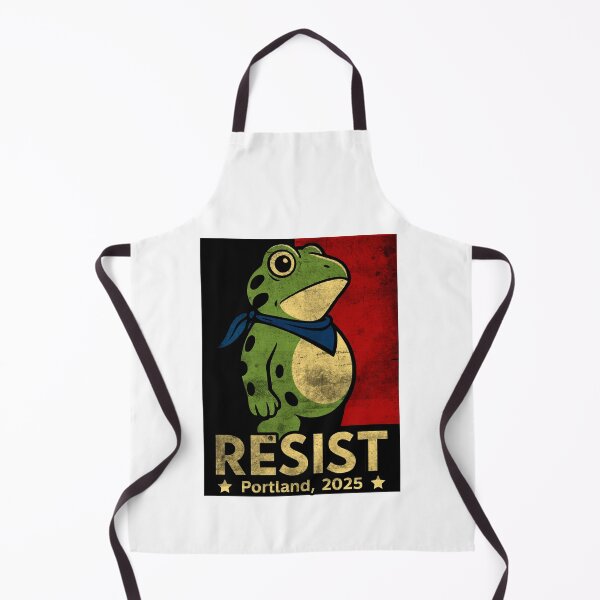 Item preview, Portland Frog Protest Resist 2025 Retro Funny Frog Art designed and sold by MirelaSorescu.