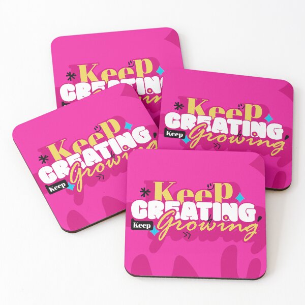 Item preview, Keep Creating Keep Growing – Motivational Typography  designed and sold by rockstar5096.
