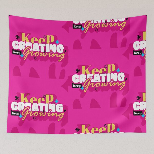 Item preview, Keep Creating Keep Growing – Motivational Typography  designed and sold by rockstar5096.