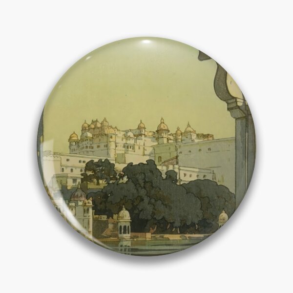 Item preview, Hiroshi Yoshida Woodblock Print | Udaipur City of Lakes | Japanese & Western Art | Shin Hanga | Serene Indian Scene designed and sold by artofuniverse.