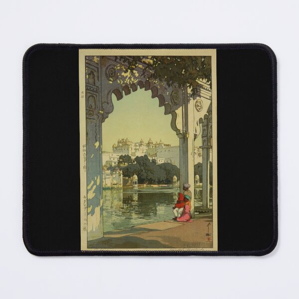 Item preview, Hiroshi Yoshida Woodblock Print | Udaipur City of Lakes | Japanese & Western Art | Shin Hanga | Serene Indian Scene designed and sold by artofuniverse.