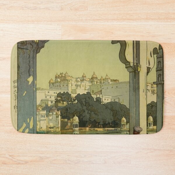 Item preview, Hiroshi Yoshida Woodblock Print | Udaipur City of Lakes | Japanese & Western Art | Shin Hanga | Serene Indian Scene designed and sold by artofuniverse.