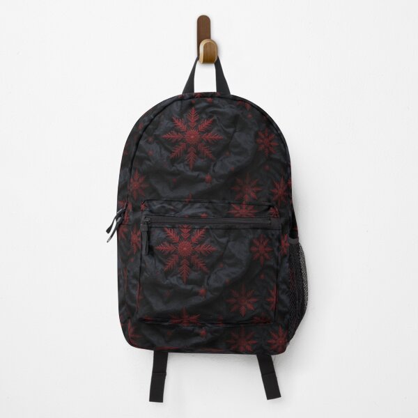 Item preview, Red Embroidered Snowflakes on Fabric designed and sold by InezPhotography.