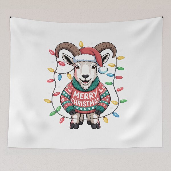 Item preview, GOAT LIGHT MERRY CHRISTMAS designed and sold by VladoZork.