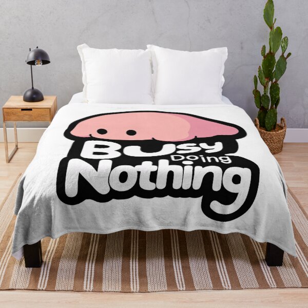 Item preview, Busy Doing Nothing – Cute Lazy Cartoon Design designed and sold by SleekLineSketches.