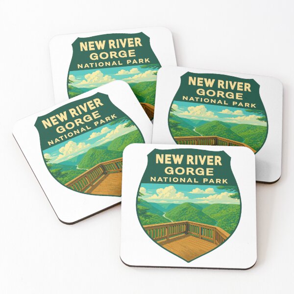 Item preview, New River Gorge National Park Retro Bridge Sticker designed and sold by Ismeal Von.