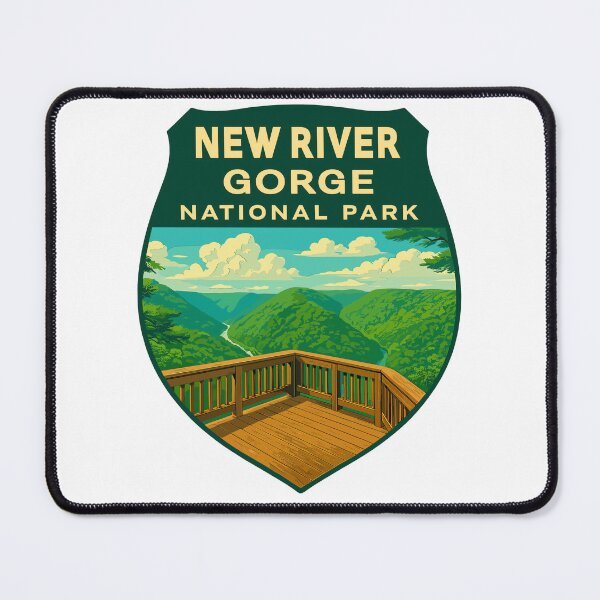 Item preview, New River Gorge National Park Retro Bridge Sticker designed and sold by Ismeal Von.