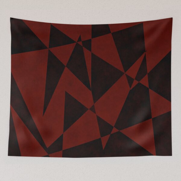 Item preview, deep red and black tringles designed and sold by pluielegere.