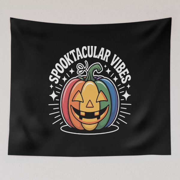 Item preview, Halloween LGBTQ  Rainbow Pumpkin Spooktacular Vibes designed and sold by VladoZork.