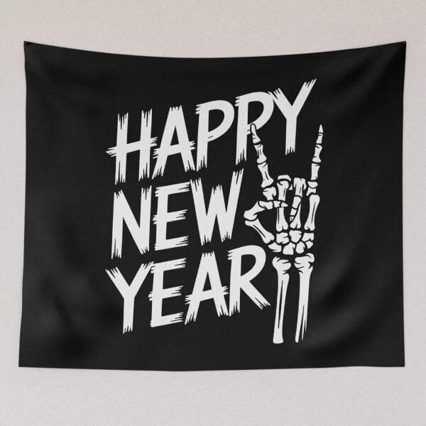 Item preview, Skeleton Happy New Year Eve designed and sold by blueyeeti.