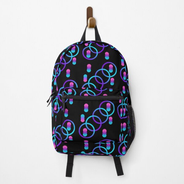 Item preview, Overlapping Purple, Pink, and Turquoise Circles on Black – Modern Abstract Dot Pattern designed and sold by Cultradesign.