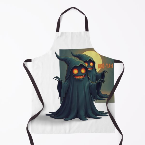 Item preview, BOO-YAH! Spooky Cute Ghosts under the Full Moon Funny Halloween Art for Cozy Autumn Nights designed and sold by SagasArt.