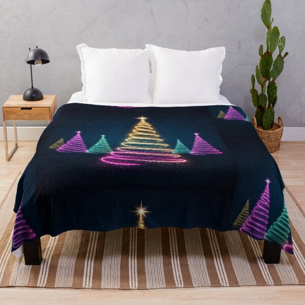 Item preview, Magical Glitter Forest Under a Starry Night Sky | Enchanted Christmas Light Illustration designed and sold by PixelVibe782.