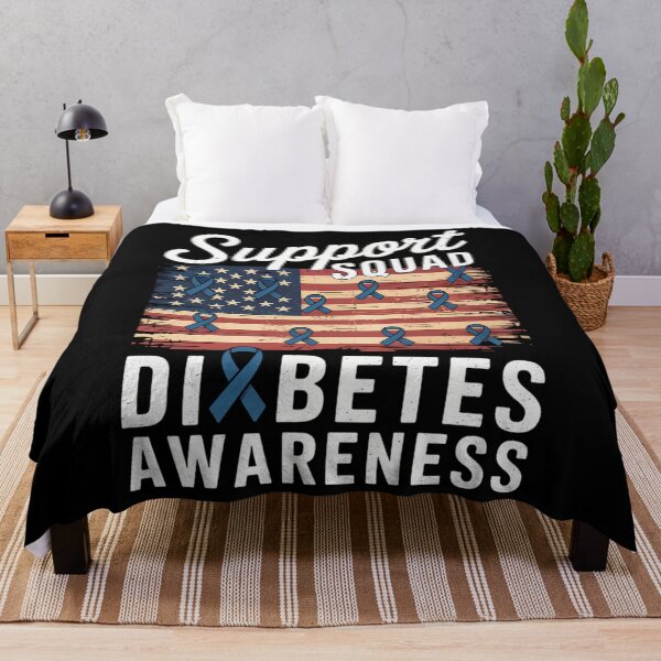 Item preview, Support Squad USA Flag Type 2 Type 1 Diabetes Awareness designed and sold by blueyeeti.