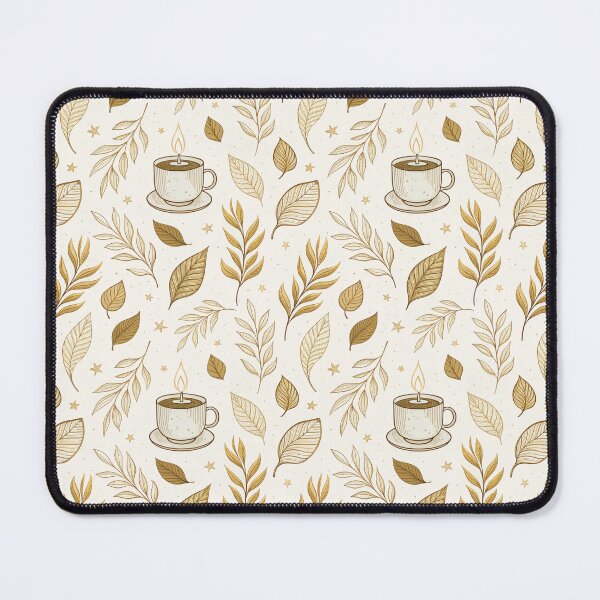 Item preview, Neutral and chic autumn design with leaves, candles, and golden stars designed and sold by Merrylands Artshop.