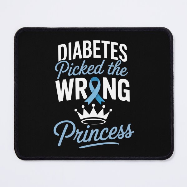 Item preview, T1D Awareness Diabetic Blue Ribbon Support designed and sold by blueyeeti.