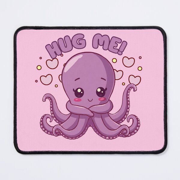 Item preview, Cute Octopus "Hug Me" – Kawaii Sea Creature with Hearts designed and sold by Ivy-Triggs.