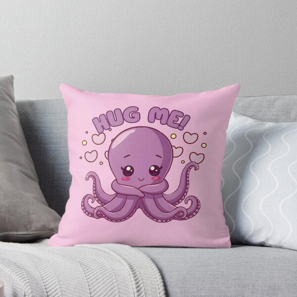 Item preview, Cute Octopus "Hug Me" – Kawaii Sea Creature with Hearts designed and sold by Ivy-Triggs.