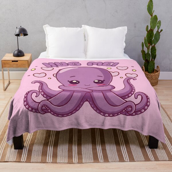 Item preview, Cute Octopus "Hug Me" – Kawaii Sea Creature with Hearts designed and sold by Ivy-Triggs.