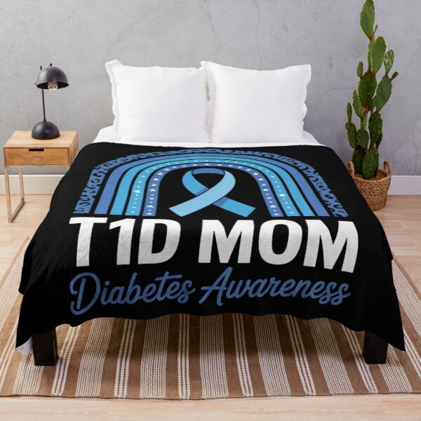 Item preview, T1D Diabetes Awareness Type 1 Diabetes Mother Rainbow designed and sold by blueyeeti.