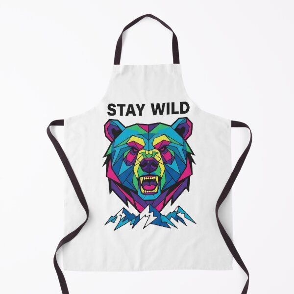 Aperçu de l'œuvre Restez sauvage — Polygon Bear créée et vendue par Swaysurgeart.