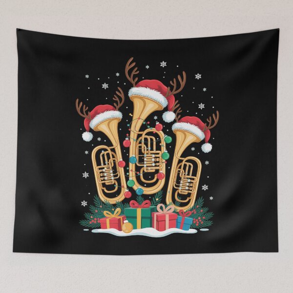 Item preview, Tuba Music Lovers Xmas Lighting Funny Tuba Christmas designed and sold by blueyeeti.