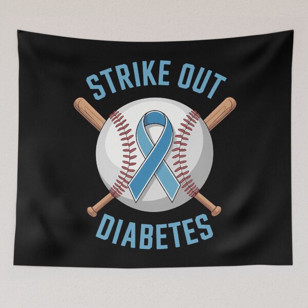 Aperçu de l'œuvre Baseball pour la sensibilisation au diabète de type 1 créée et vendue par blueyeeti.