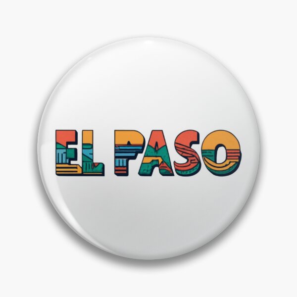 Item preview, El Paso, Texas | City Drawing Minimalist Style Colorful designed and sold by CircinusStore.