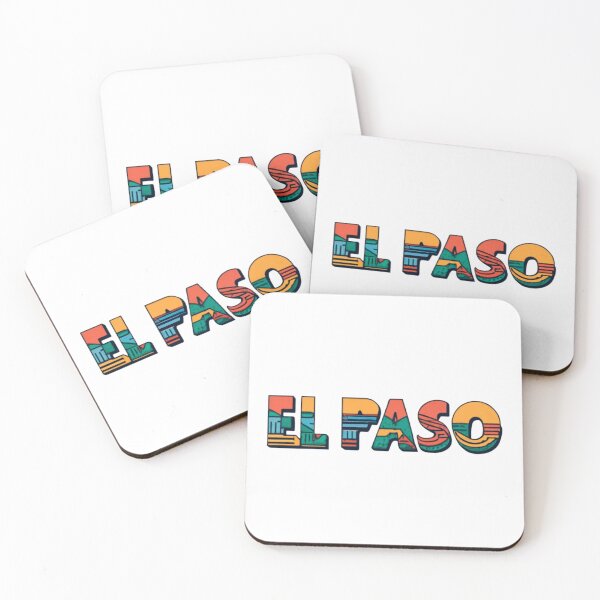 Item preview, El Paso, Texas | City Drawing Minimalist Style Colorful designed and sold by CircinusStore.
