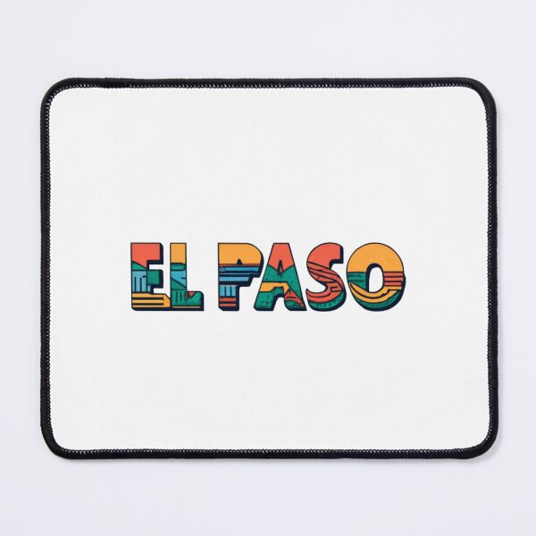 Item preview, El Paso, Texas | City Drawing Minimalist Style Colorful designed and sold by CircinusStore.