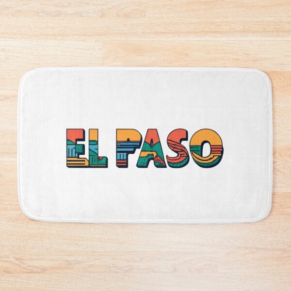 Item preview, El Paso, Texas | City Drawing Minimalist Style Colorful designed and sold by CircinusStore.