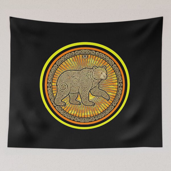 Item preview, CELTIC BEAR AND CHEVRONS designed and sold by aledfychan.