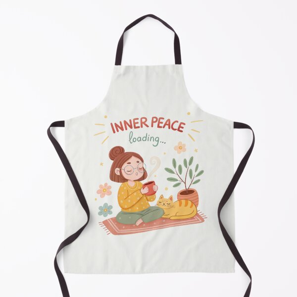 Item preview, Inner Peace Loading Meditation Yoga Art Print   designed and sold by asliberry.