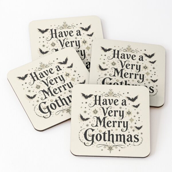 Item preview, Merry Gothmas Typography with Bats designed and sold by InezPhotography.