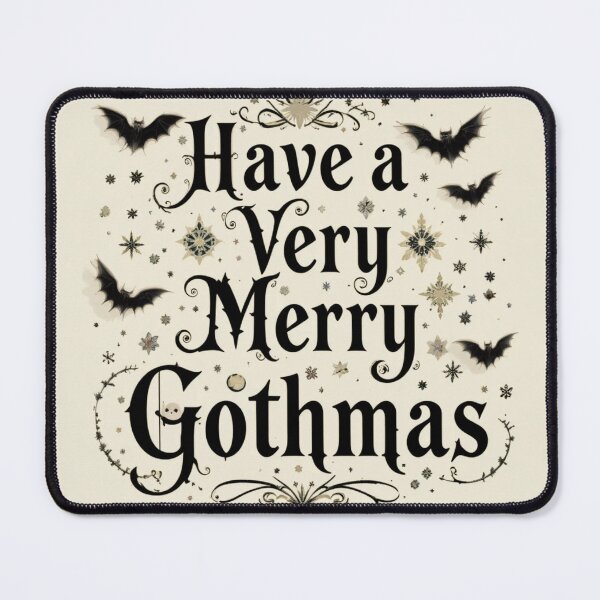 Item preview, Merry Gothmas Typography with Bats designed and sold by InezPhotography.