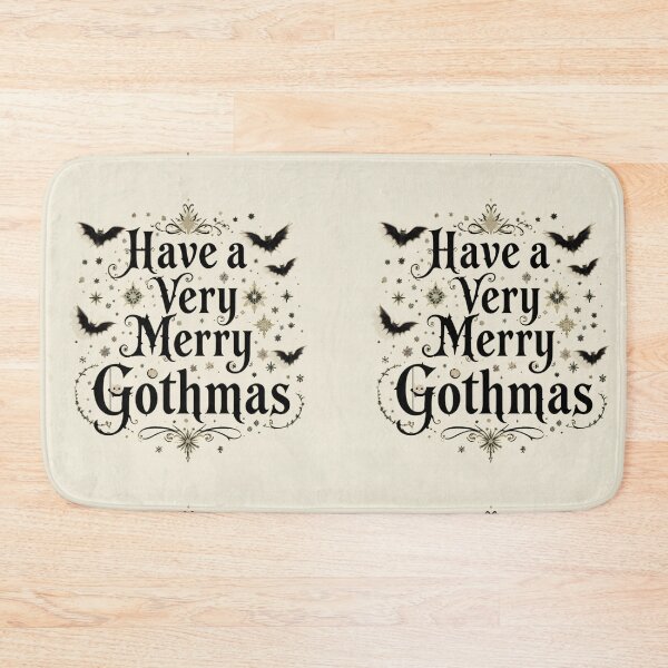 Item preview, Merry Gothmas Typography with Bats designed and sold by InezPhotography.