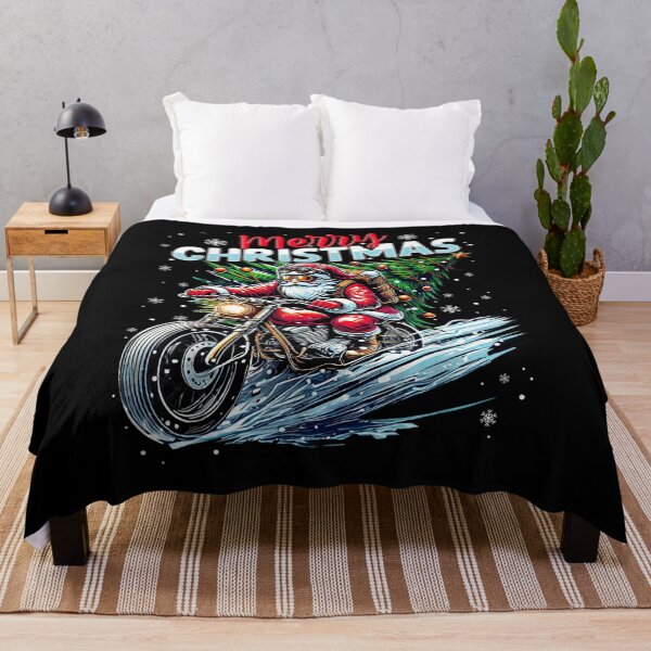 Item preview, Merry Christmas Santa Riding Motorcycle Bike Biker Xmas designed and sold by DamianRoy88.
