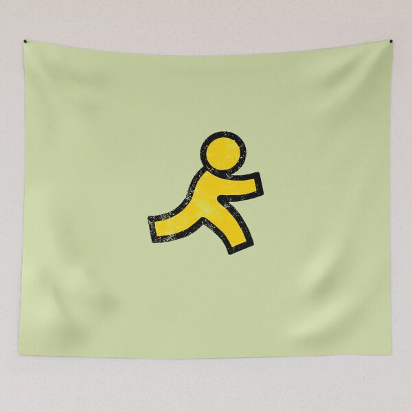 Item preview, 438-Aol-Instant-Messenger-Distressed-Logo---Defunct-Messaging-App---Only-90S-Kids-Remember---Aim---Forever-Away-Status---Rip designed and sold by ArdHodkie6.