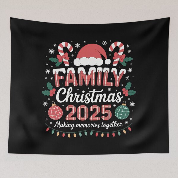 Aperçu de l'œuvre Pyjama de Noël assorti pour la famille (Noël 2025) créée et vendue par TyraYoung.