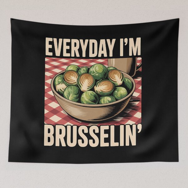 Item preview, Family Thanksgiving Party Friendsgiving A Bowl Of Brussels designed and sold by HellD3vil-Art.