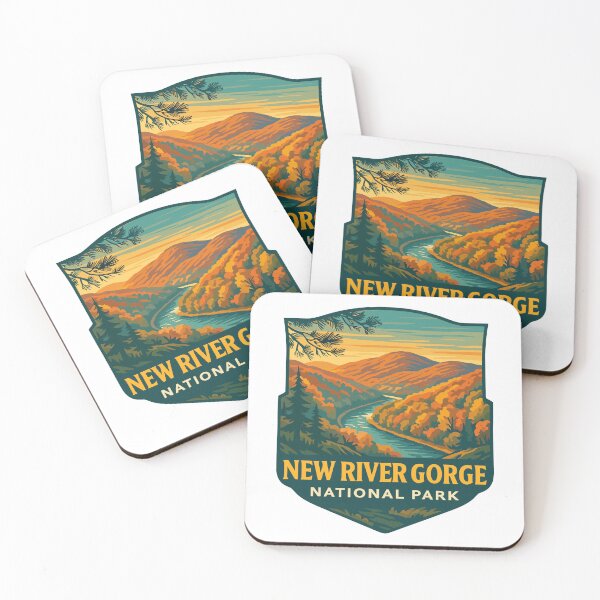Item preview, New River Gorge National Park Retro Bridge Sticker designed and sold by Ismeal Von.