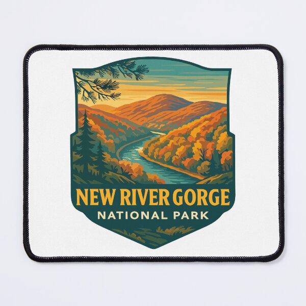 Item preview, New River Gorge National Park Retro Bridge Sticker designed and sold by Ismeal Von.