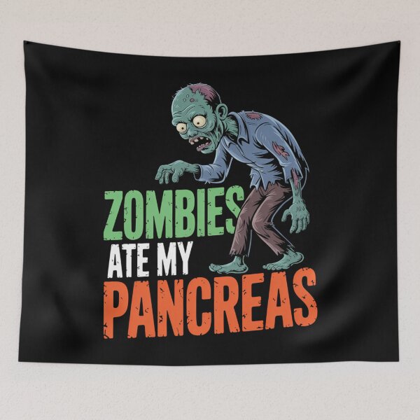 Item preview, Zombies Pancreas T1D Diabetic Diabetes Awareness designed and sold by CookWorldLaughs.