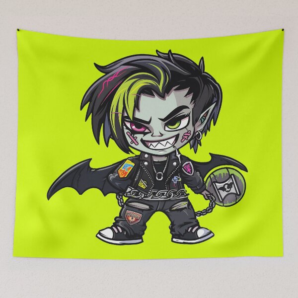 Item preview, Chibi Punk Vampire Sticker designed and sold by ArgentoArt.