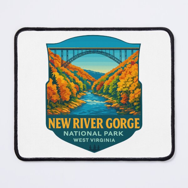 Item preview, New River Gorge National Park Retro Bridge Sticker designed and sold by Ismeal Von.