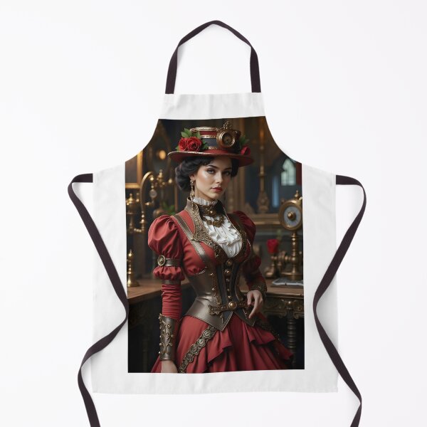 Item preview, Woman In A Copper Steampunk Victorian Outfit Style designed and sold by DreamagineArtDesign.