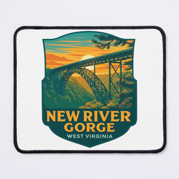 Item preview, New River Gorge National Park Retro Bridge Sticker designed and sold by Ismeal Von.