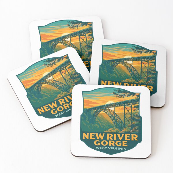 Item preview, New River Gorge National Park Retro Bridge Sticker designed and sold by Ismeal Von.