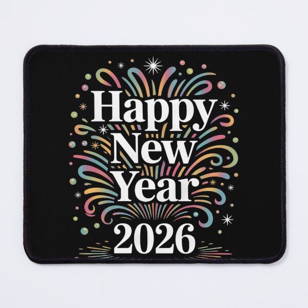 Item preview, Classic Fireworks Happy New Year 2026 designed and sold by sandrahofer-art.